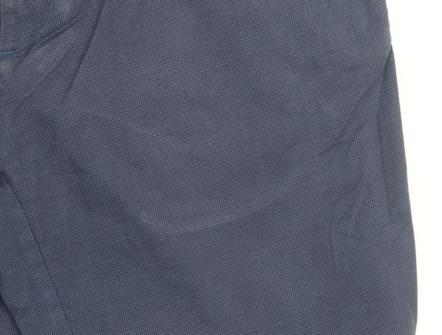 Zara Man Blue Slim Fit Chino Trousers Men's 32 Regular Cotton