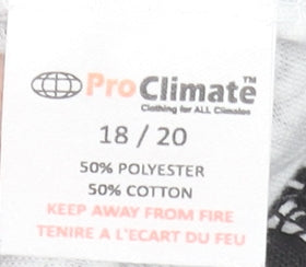 ProClimate Women's Black Floral Jersey One Piece Pyjama 18-20