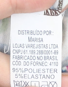 Marisa Women's Multicoloured Paisley Floral Peasant Midi Skirt Size 12