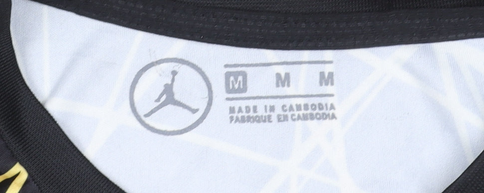 Jordan PSG Men's Black Football Jersey T-Shirt Size M Athletic Fit