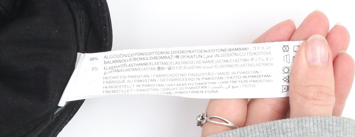 Zara Men Black Slim Fit Straight Jeans Size 32 Denim