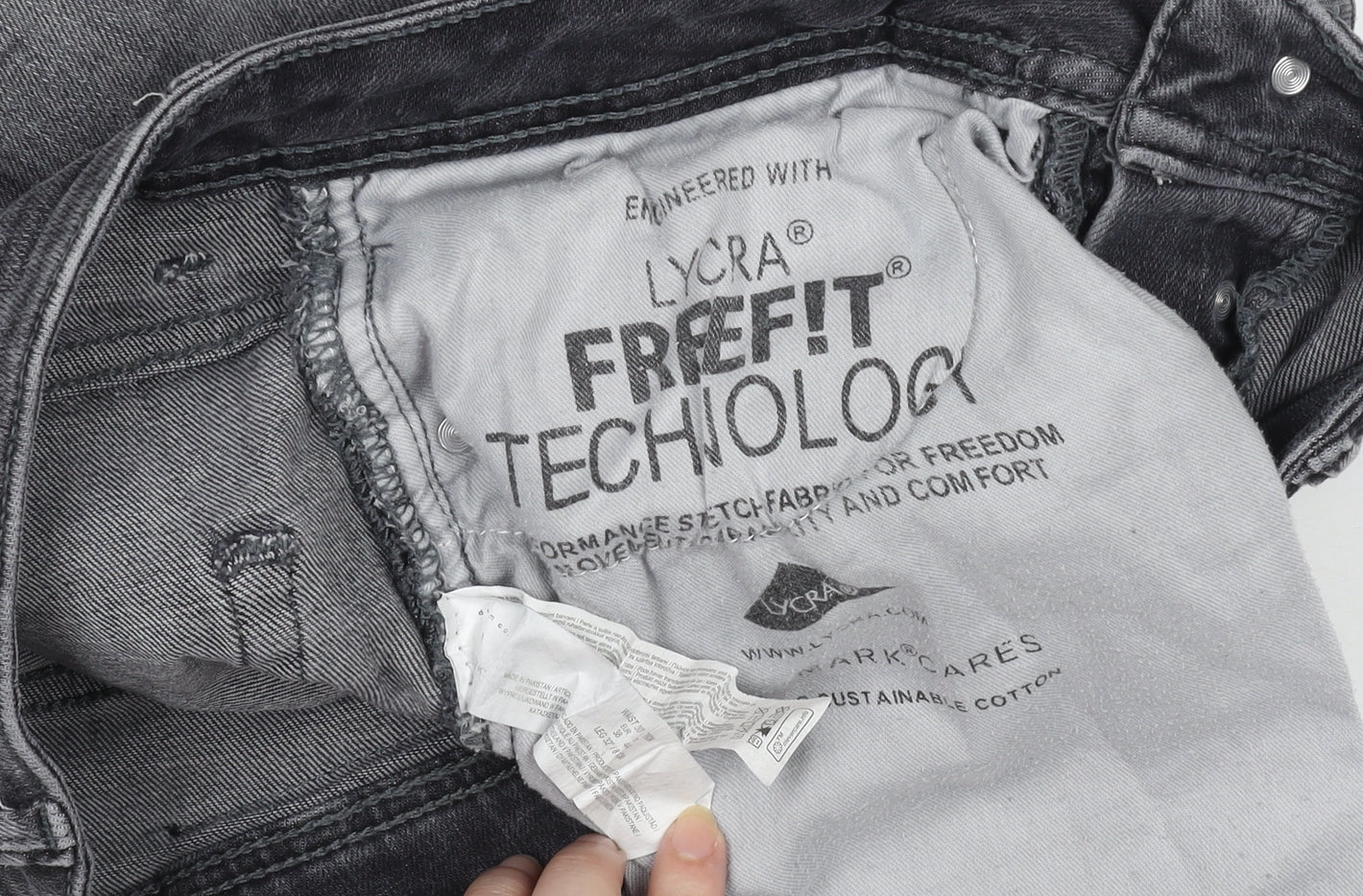 Marks and Spencer Men Grey Slim Fit Denim Jeans 34W 32L