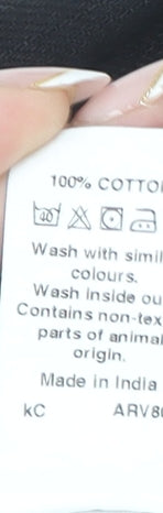 River Island Mens Black Straight Leg Regular Fit Jeans 32x32