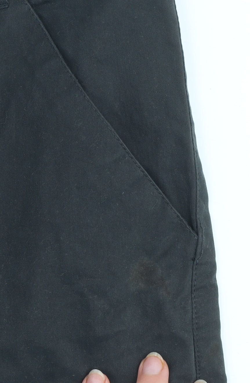 S.V Mens Black Cargo Shorts Size 42 Cotton Blend Casual Workwear