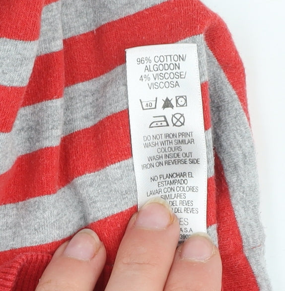 Dunnes Boys Red Grey Striped Cars Lightning McQueen Hoodie 3-4 Years