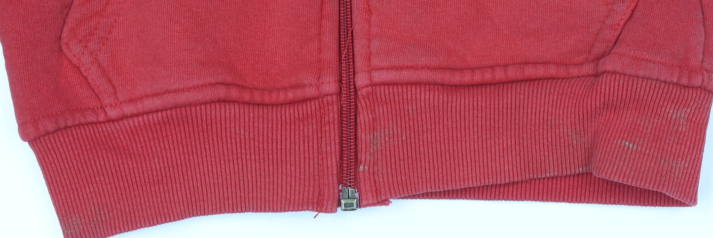 Ferrari Boys Red Zip-Up Hoodie 6 Years Polo Team Embroidered Logo