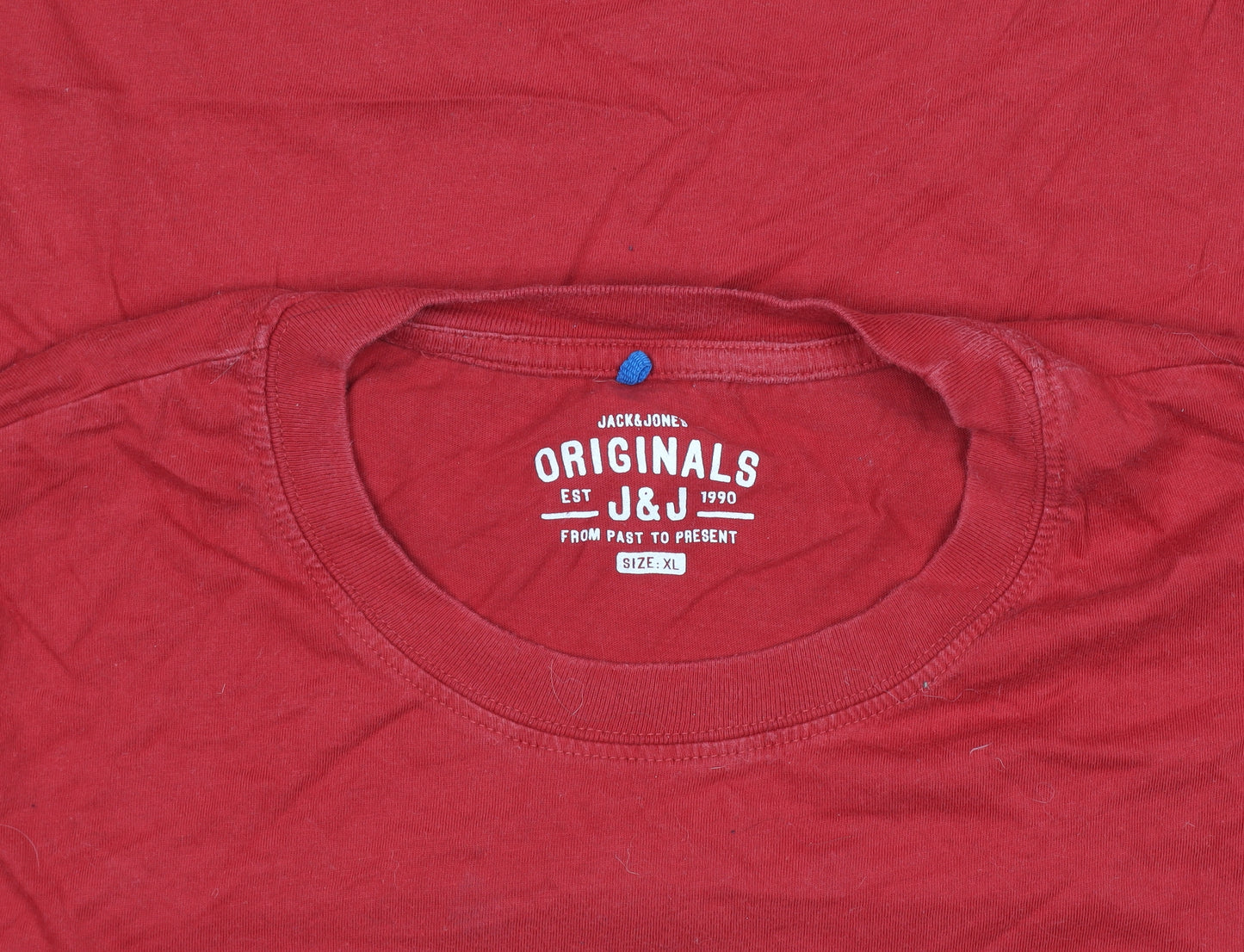 Jack & Jones Mens Red XL Graphic Print Crew Neck T-Shirt