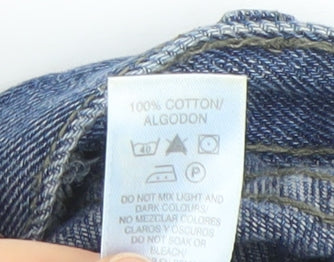 St. Bernard for Dunnes Mens Blue Straight Leg Jeans 32W 32L Cotton Denim