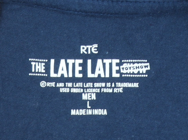 RTÉ Late Late Toy Show Navy Blue Long Sleeve Men's Pyjama Top L