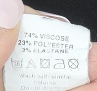 River Island Women Black Pencil Stretch Skirt Size 10