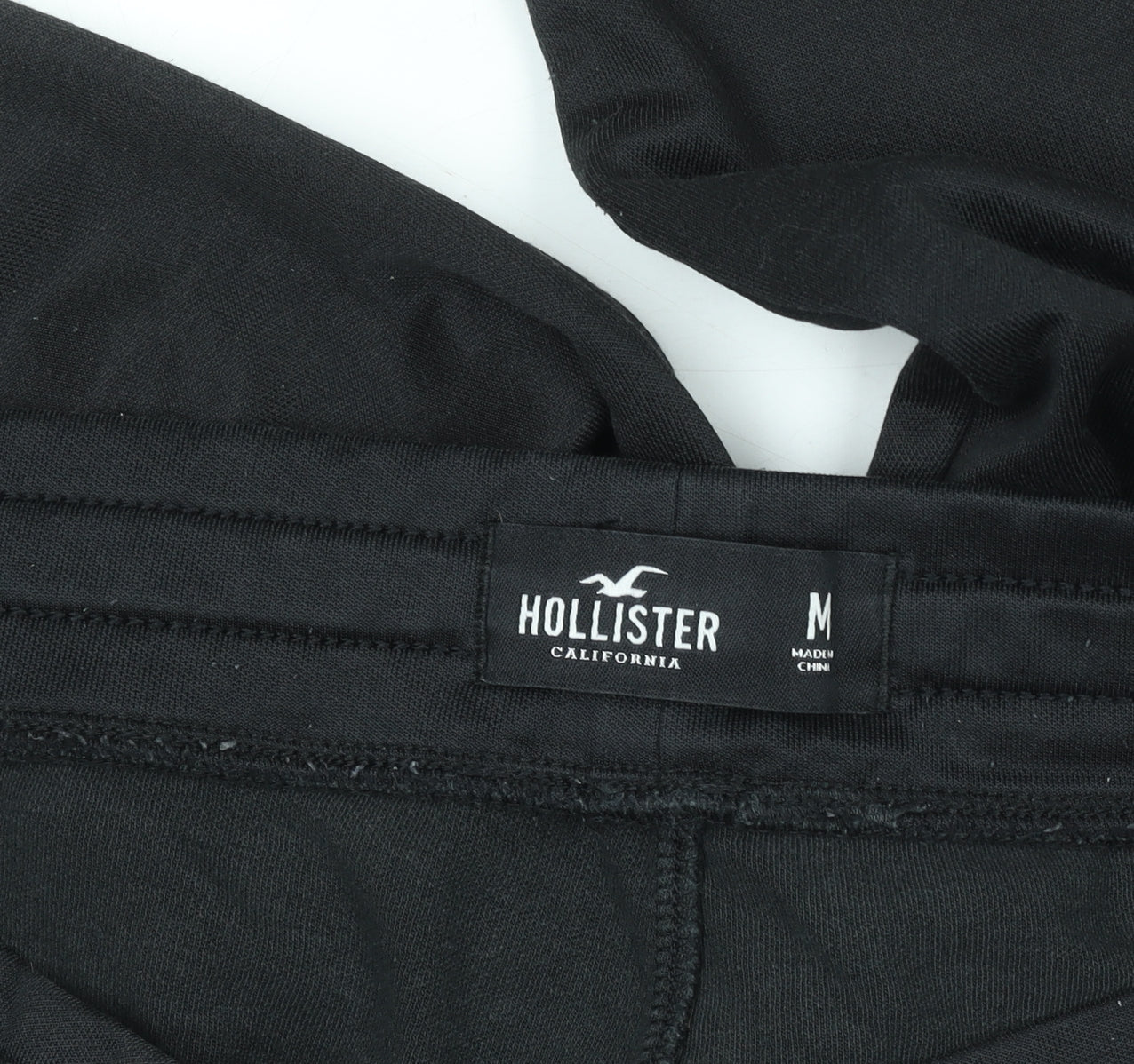 Hollister Men's Black Slim Tapered Track Pants M Cotton Blend