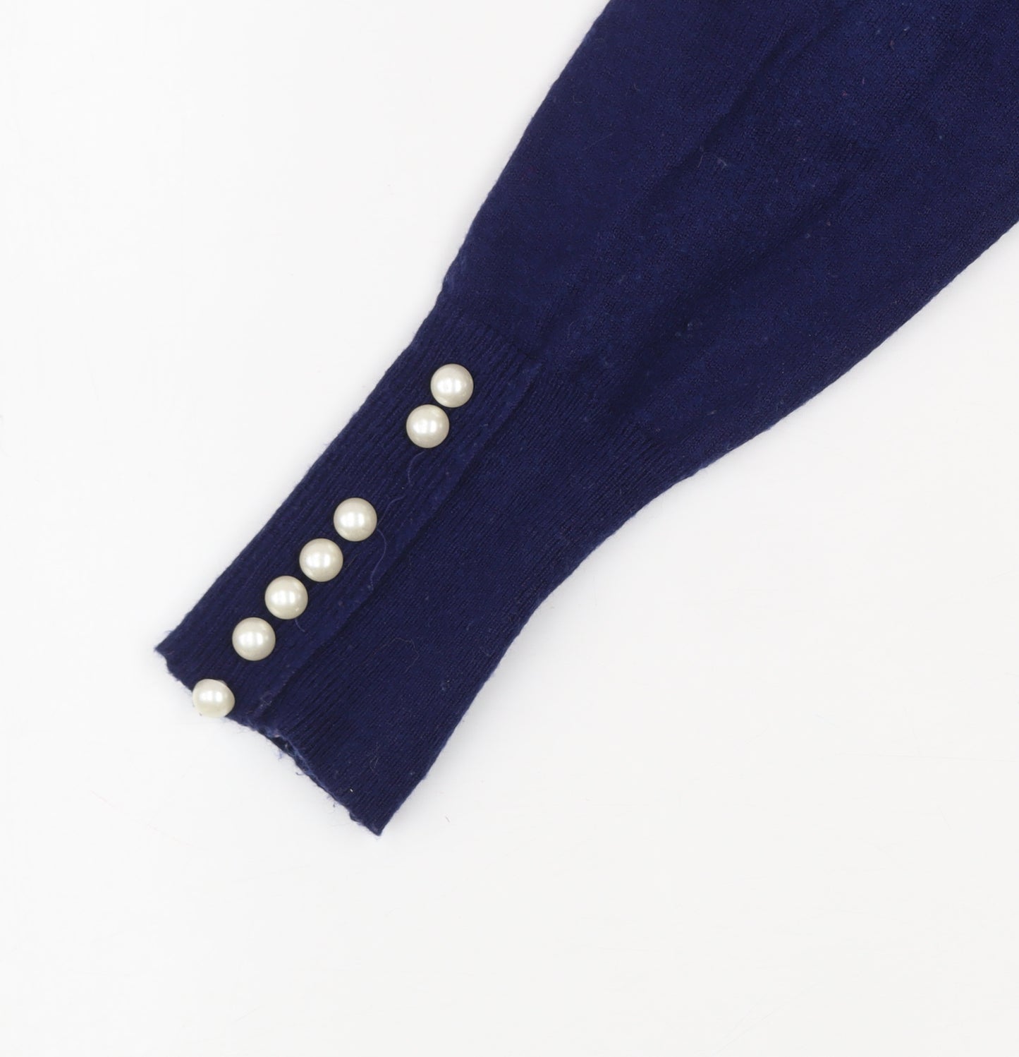 Savida Women’s Navy Blue Crew Neck Long Sleeve Pullover Jumper Size 10