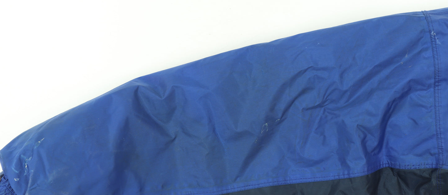 Timberland Men’s Blue L Parka Jacket Weathergear Nylon Lined Outdoor