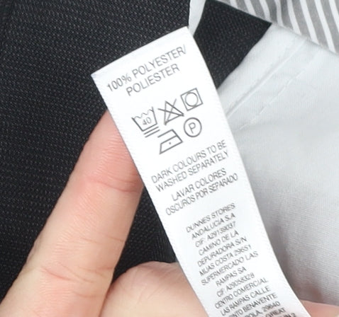 St Bernard for Dunnes Stores Mens Black 36in Dress Pants Classic Fit Trousers