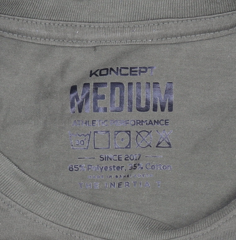 Koncept Men's Green Medium Athletic Performance T-Shirt