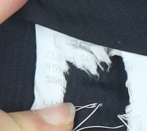 Harvey Malcolm Mens Grey Striped Wool Blend Regular Trousers 36in Waist