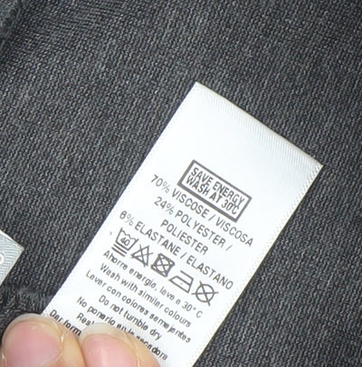 Wallis Women’s Grey Stretch Leggings Size 10 Viscose Blend Comfort Fit