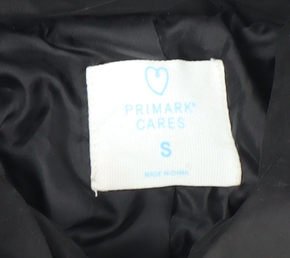 Primark Womens Black Hooded Puffer Jacket Size S Winter Coat