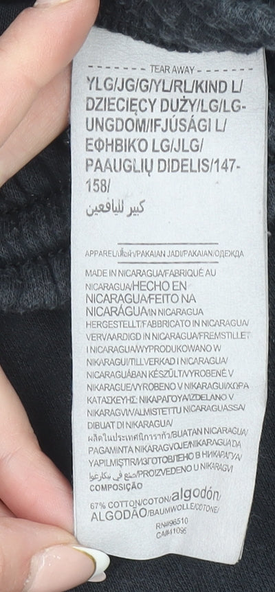 Under Armour Boys Black Jogger Trousers 12-13 Years Fleece Activewear