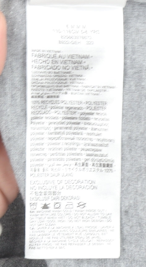 Jordan Boys Grey 5-6 Years Sports Logo T-Shirt