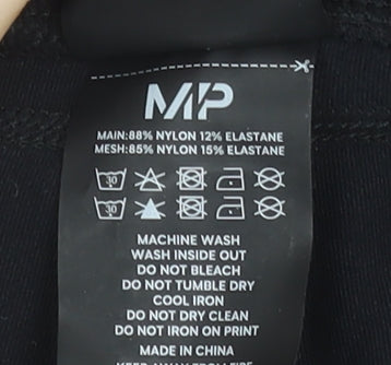 MP Womens Black Capri Leggings Size L Moisture Wicking Activewear