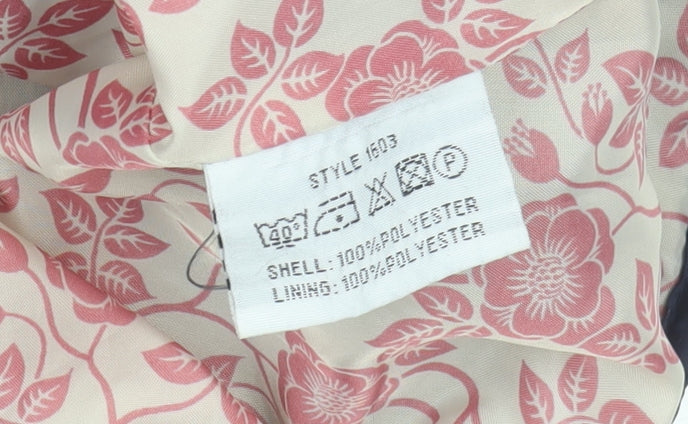 Champion Women's Blue Quilted Mid-Length Jacket Size 12