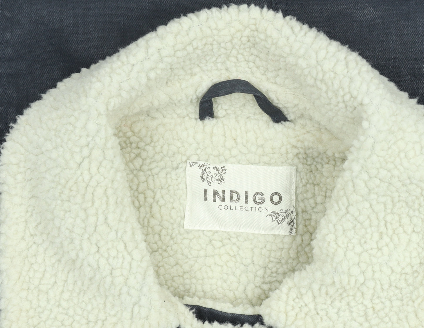 Marks and Spencer Women’s Grey Belted Faux Shearling Lined Biker Jacket UK 10