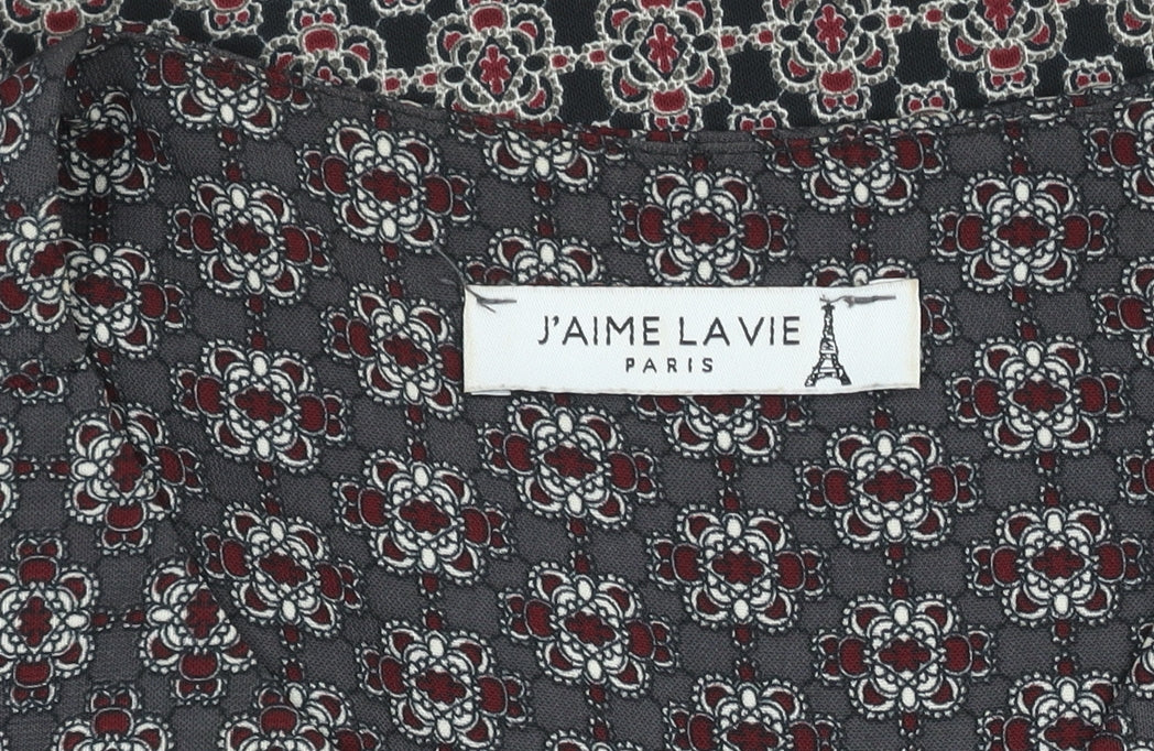 J’aime La Vie Women’s Multicoloured Tunic Blouse Size M Bohemian V-Neck