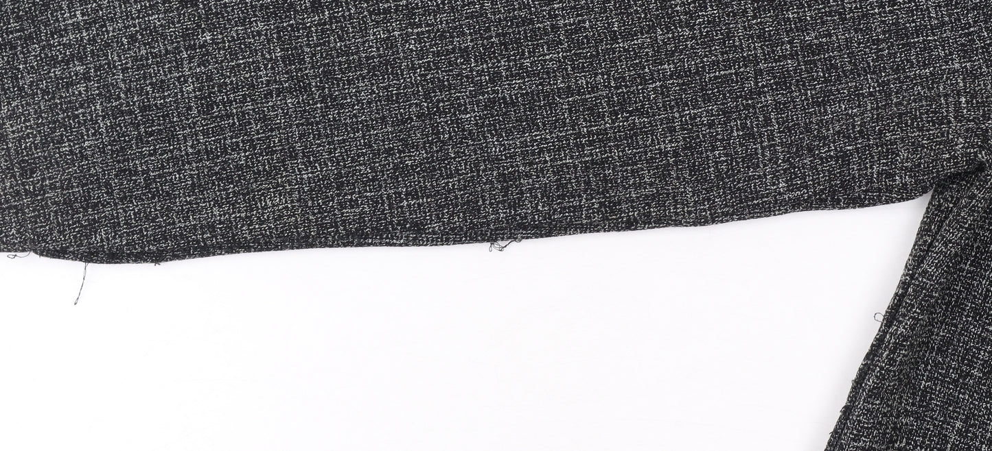 Miss Sukhmani of London Women's Grey Size 16 Classic Tweed Suit Jacket