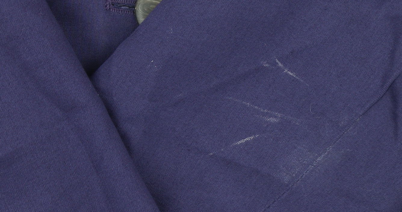 Topshop Women's Purple Cotton Belted Trench Coat UK 12