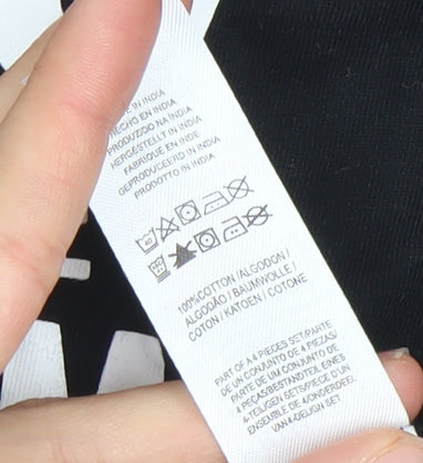 Primark Boys Black NYC Harlem Graphic T-Shirt 8-9 Years