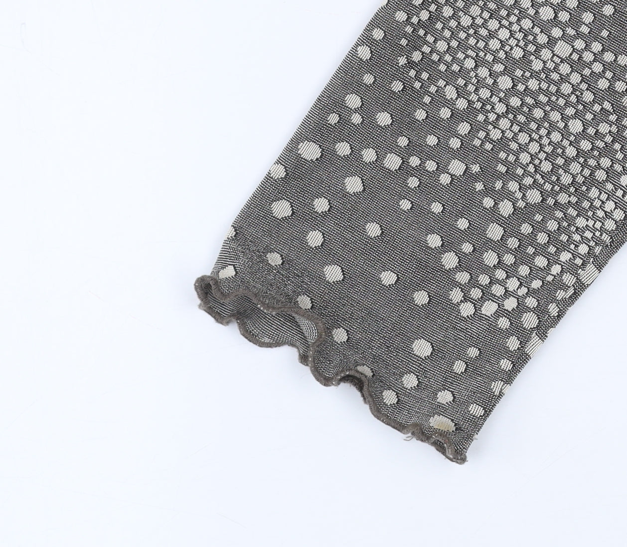 Fosby Women’s Grey Polka Dot Long Sleeve Top Size 14