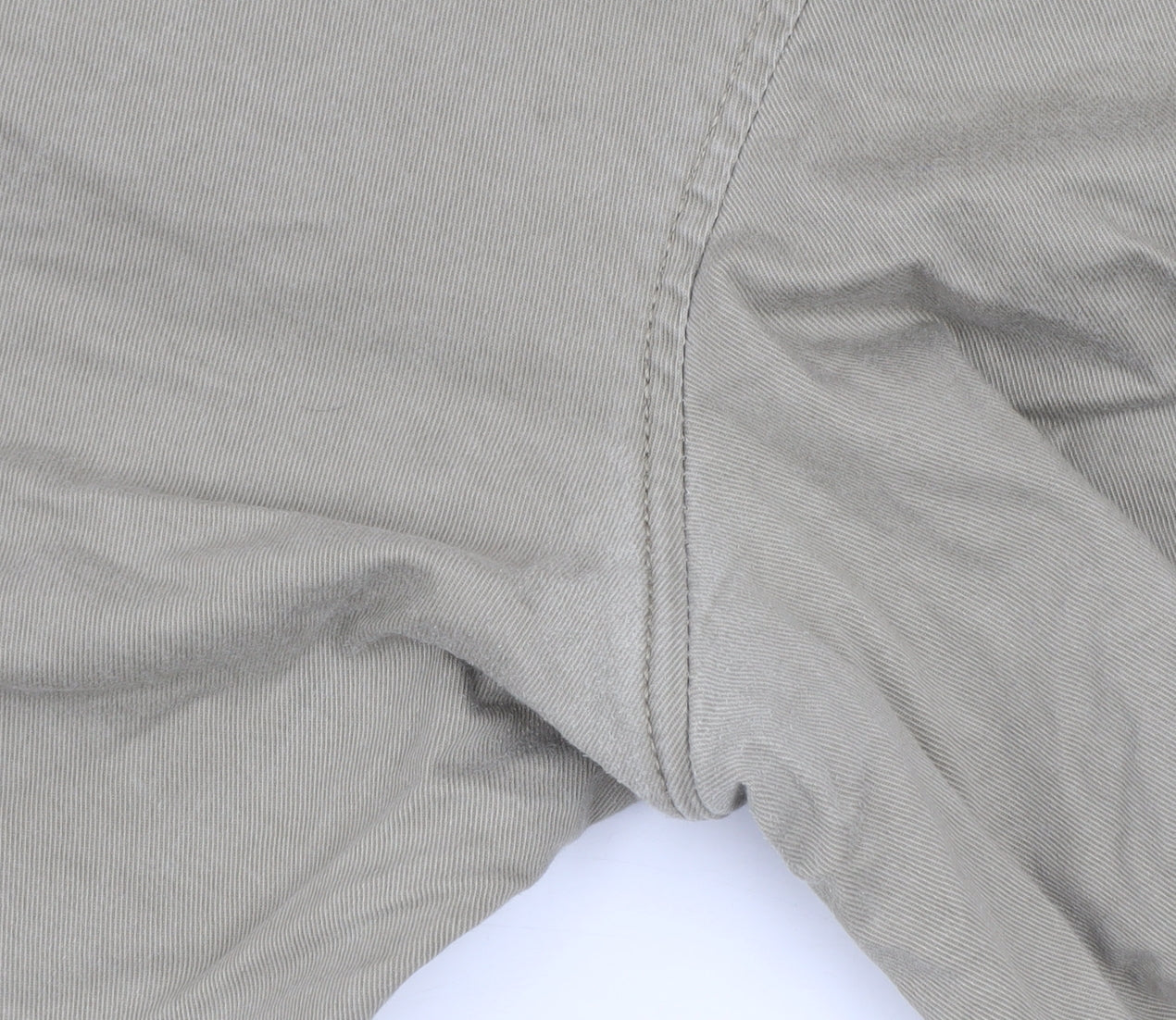 Selected Homme Men's Beige Chino Trousers W38 L34 Organic Cotton Blend