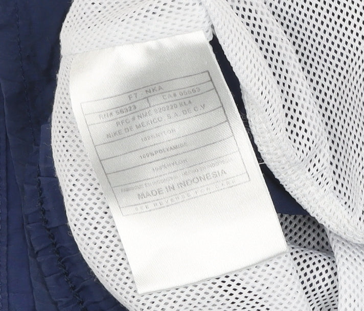 Nike Men's Blue Athletic Running Shorts L Elastic Waist Quick Dry