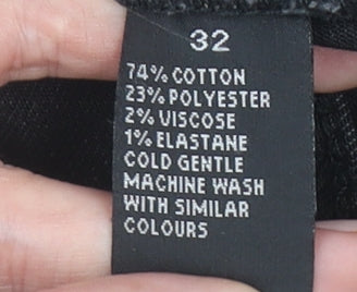 Connor Unisex Black Skinny Jeans Size 32 Slim Fit Denim