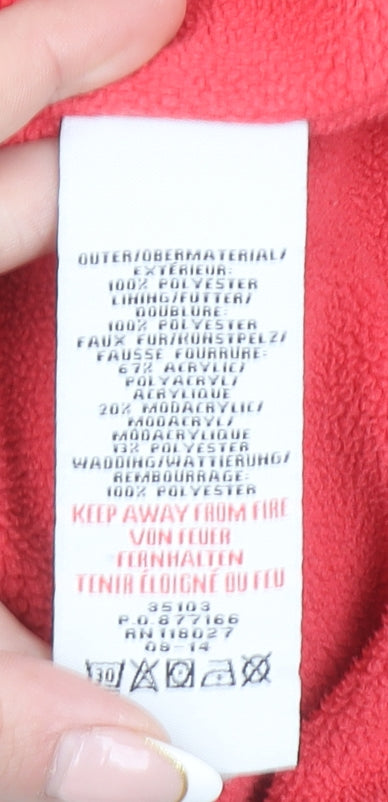 Mini Boden Girls Green Polka Dot Hooded Puffer Gilet 5-6 Years