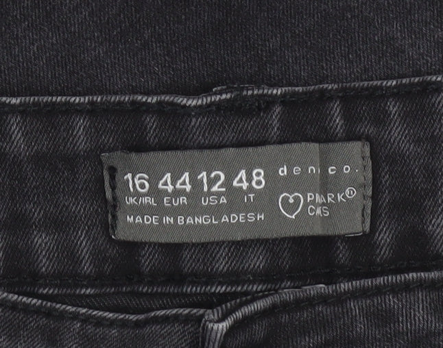 Denim Co Women’s Black Skinny Jeans Size 16 Stretch Denim