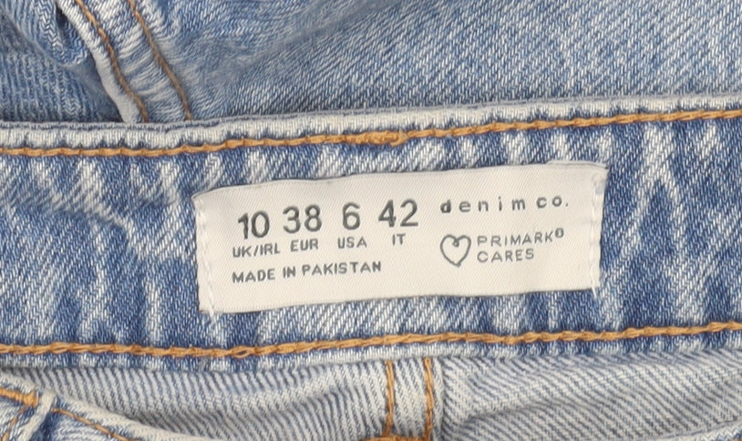 Primark Women Blue Straight Leg Denim Jeans Size 10