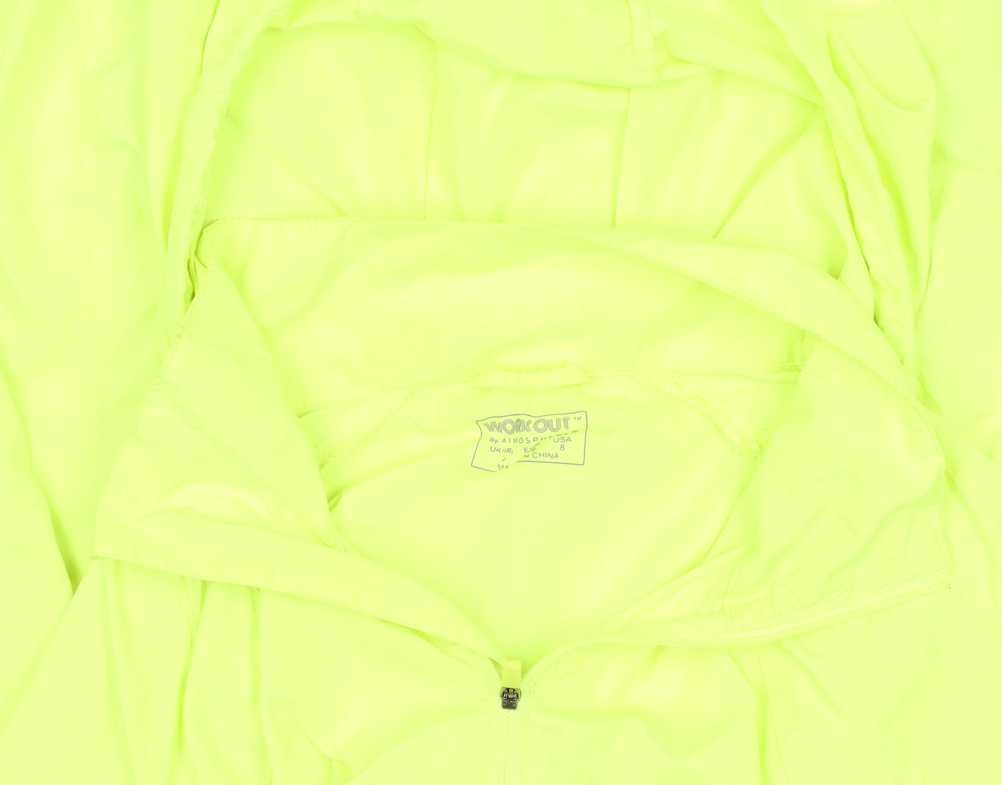Workout by Atmosphere Women's Yellow Size 8 Windbreaker Jacket