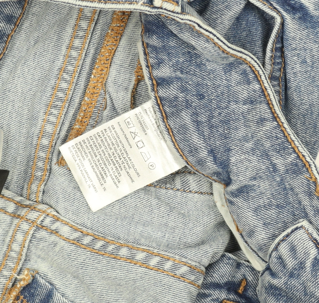 DIVIDED Womens Blue Light Wash Straight Denim Jeans Size 10