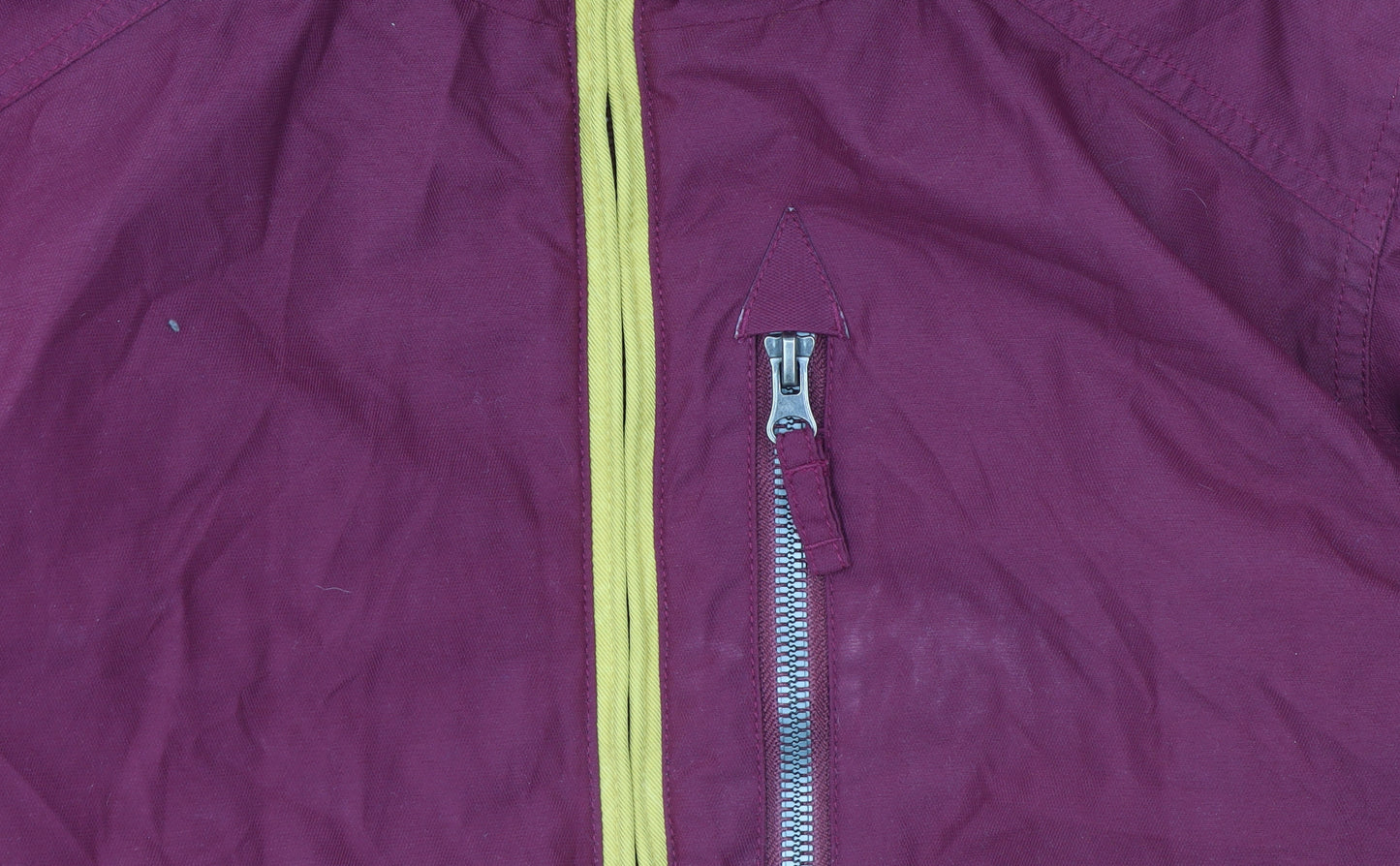 Billabong Womens Burgundy Hooded Waterproof Parka Jacket Size L