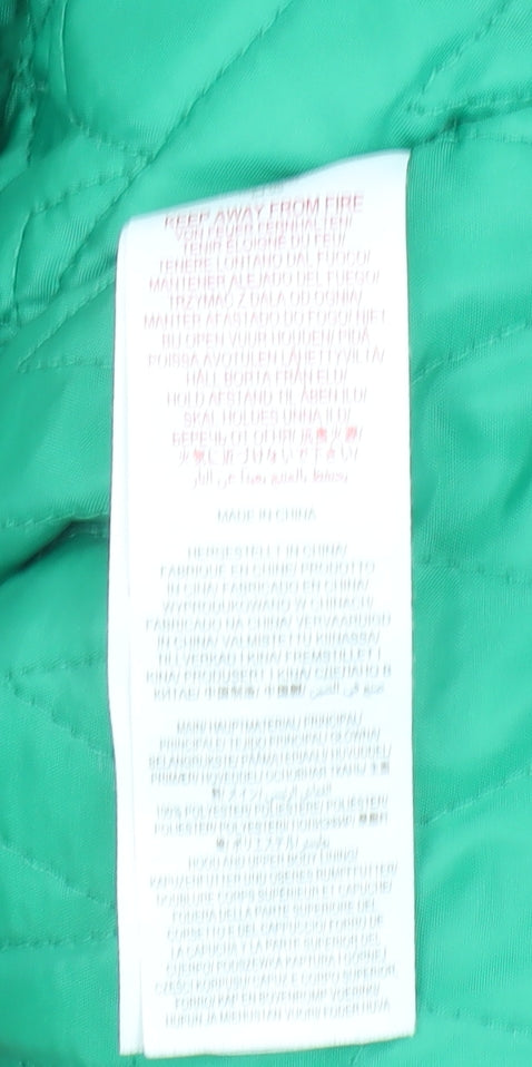 Boden Girls Pink Hooded Duffle Coat 2-3 Years Padded Winter Outerwear