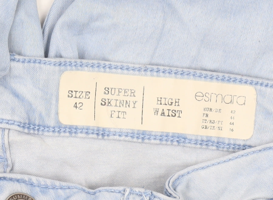 Esmara Women’s Light Blue High Waist Super Skinny Jeans Size 16