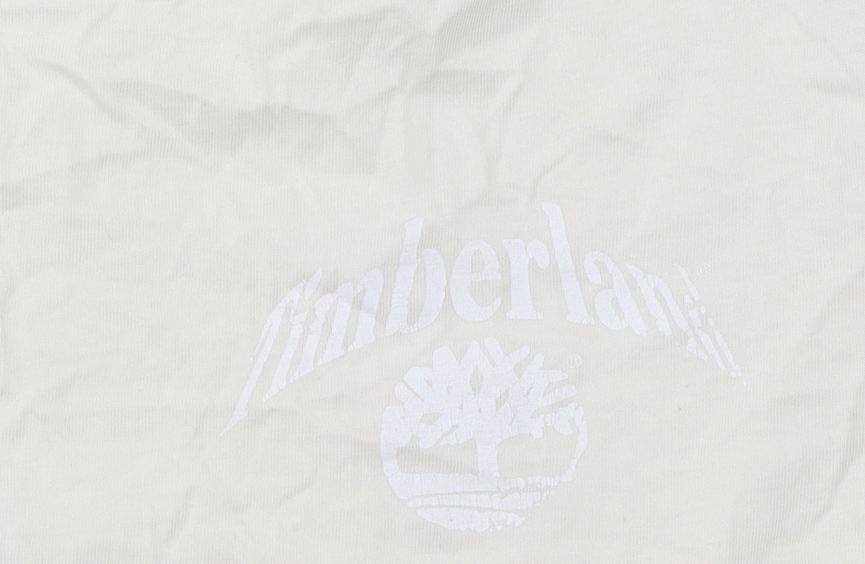 Timberland Men’s Beige Short Sleeve Cotton T-Shirt L Regular Fit