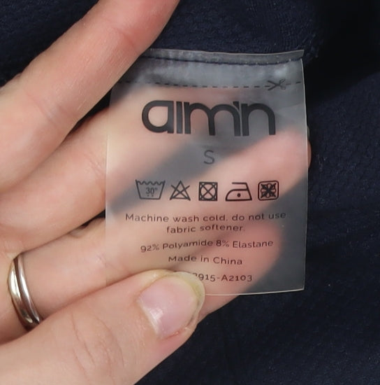 Aim'n Womens Black Small Biker Activewear Shorts Polyamide Blend