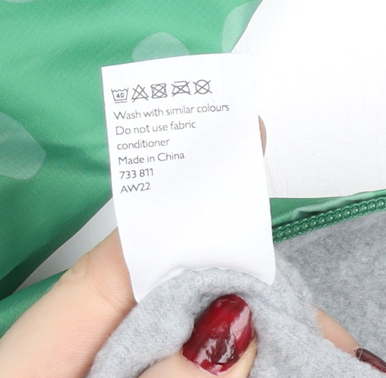 John Lewis Boys Green Frog Waterproof Rain Snowsuit 2-3 Years Hooded Full Zip