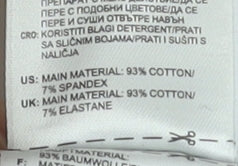 Adidas Womens Black Ankle Leggings Size 8 Cotton Stretch