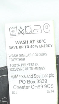 Marks and Spencer Men’s Blue Regular Fit Dress Trousers 38W 29L