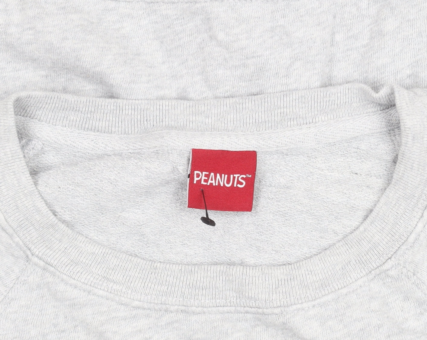 Marks and Spencer Peanuts Women Grey Marl Size 10 Crew Neck Sweatshirt