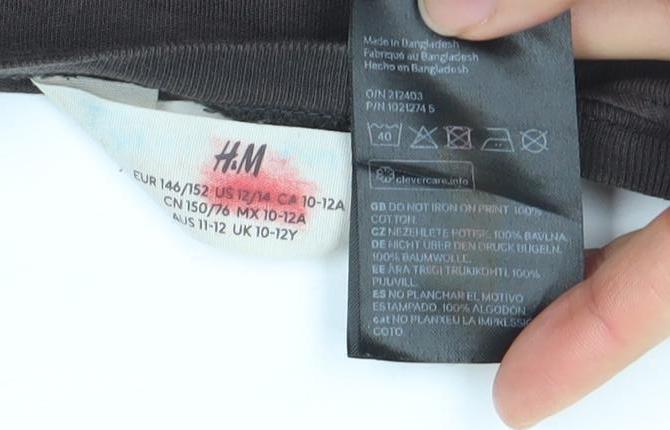 H&M Boys Brown Gamers Gonna Game T-Shirt 10-12 Years Short Sleeve Cotton